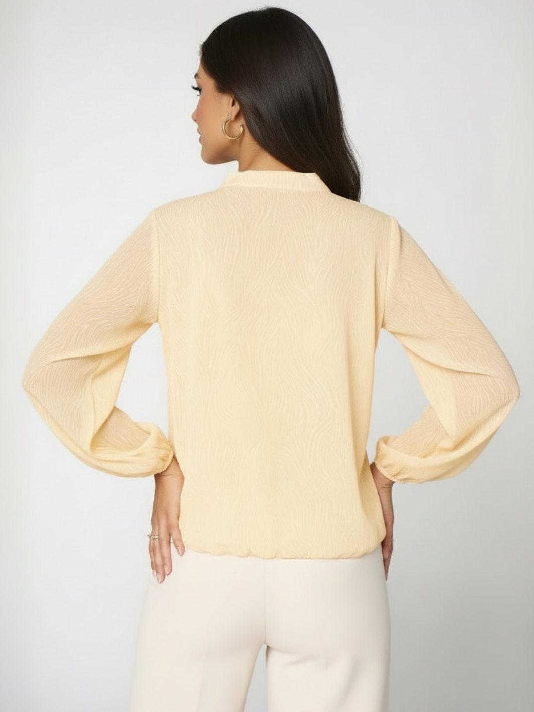 Kate & Pippa Bella Band Top In Lemon Print-Kate & Pippa