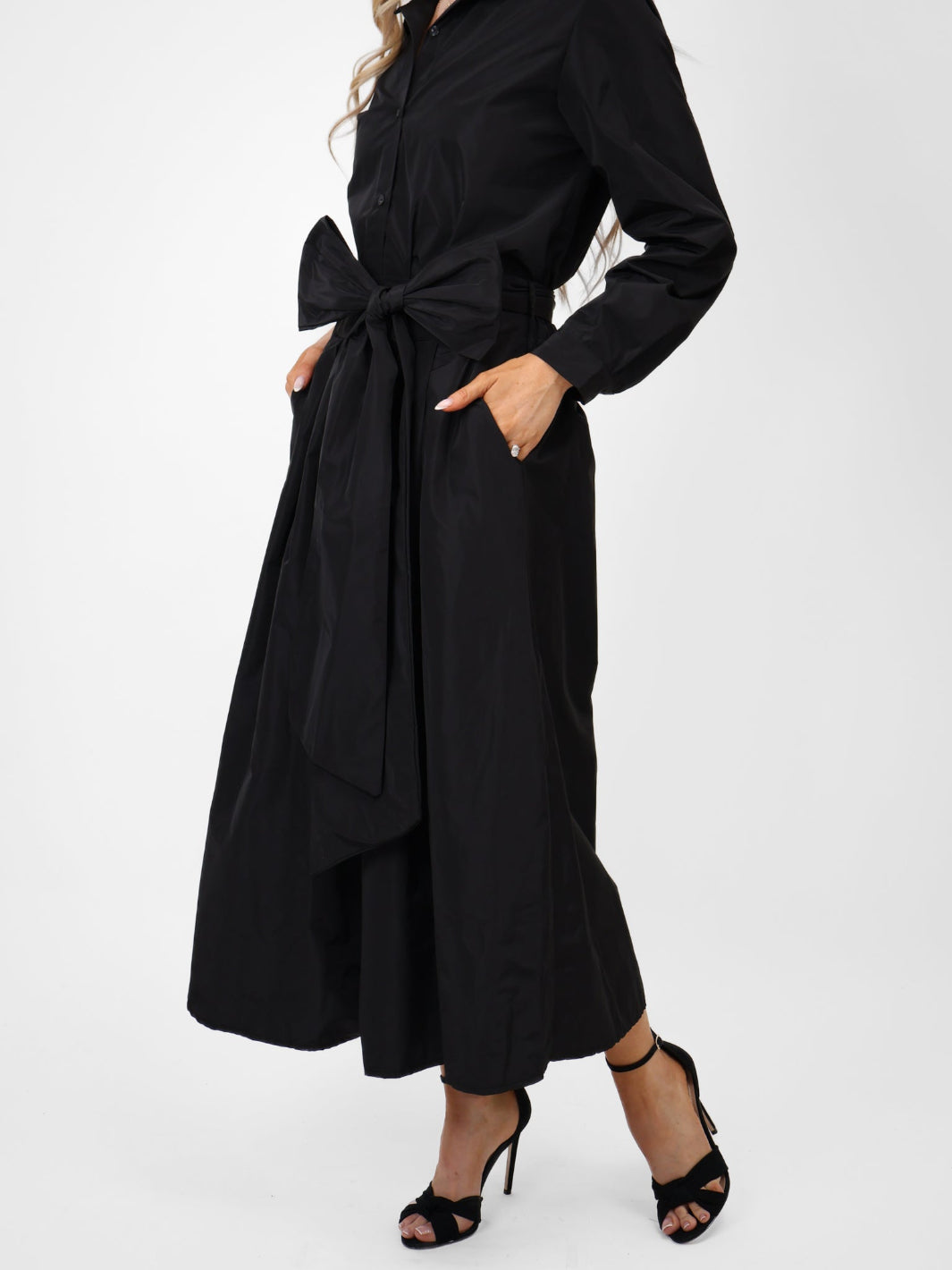 Kate & Pippa Blair Taffeta Skirt In Black-Kate & Pippa Autumn/Winter Ladies Clothing