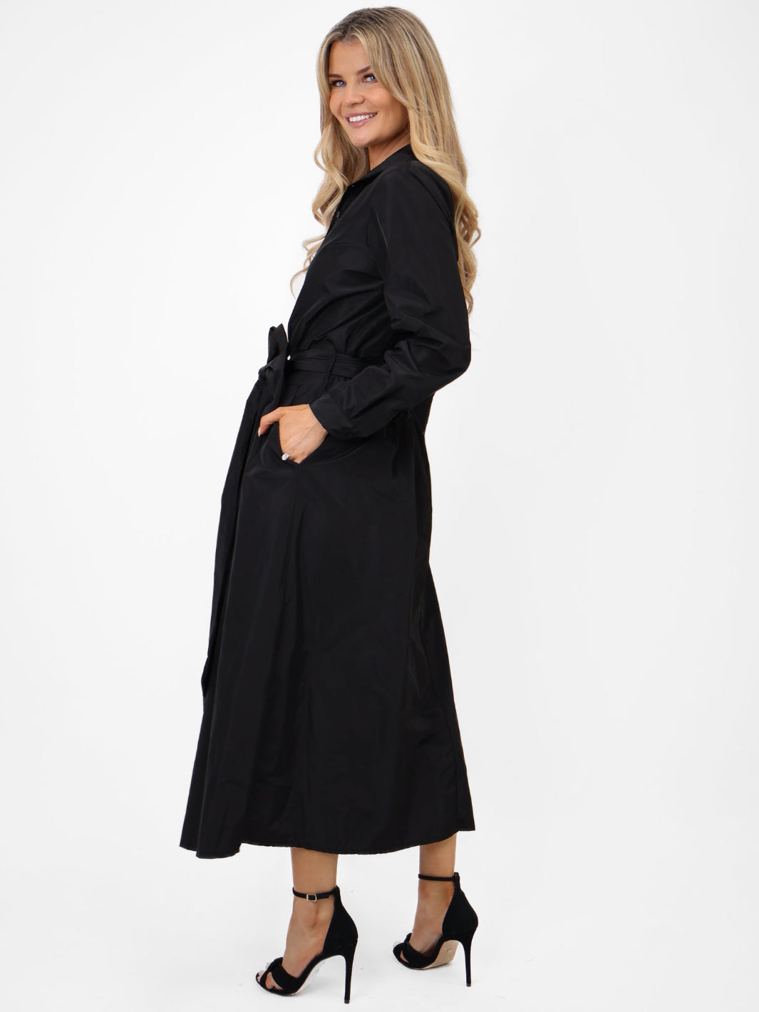 Kate & Pippa Blair Taffeta Skirt In Black-Kate & Pippa Autumn/Winter Ladies Clothing