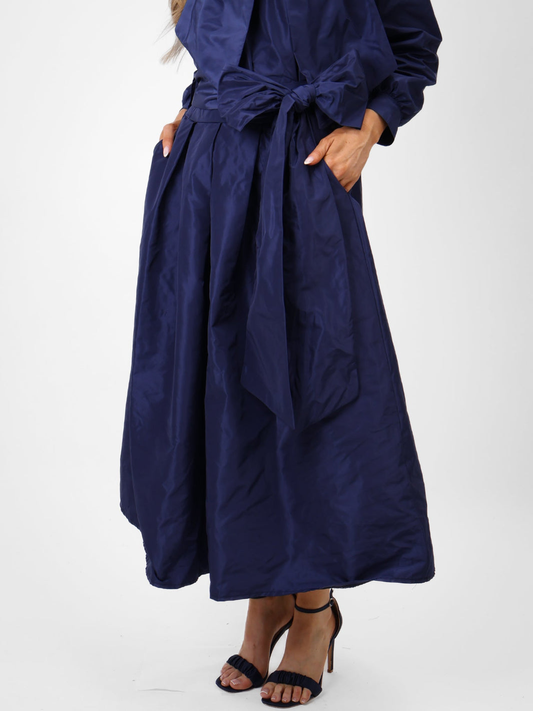 Kate & Pippa Blair Taffeta Skirt In Navy-Kate & Pippa Autumn/Winter Ladies Clothing