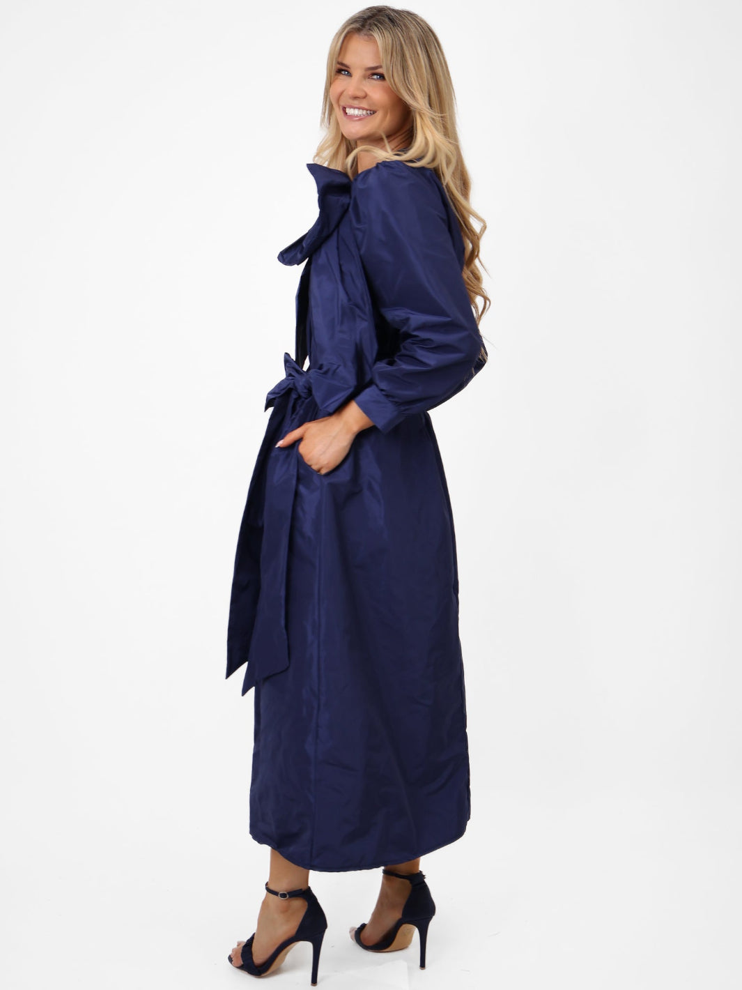 Kate & Pippa Blair Taffeta Skirt In Navy-Kate & Pippa Autumn/Winter Ladies Clothing