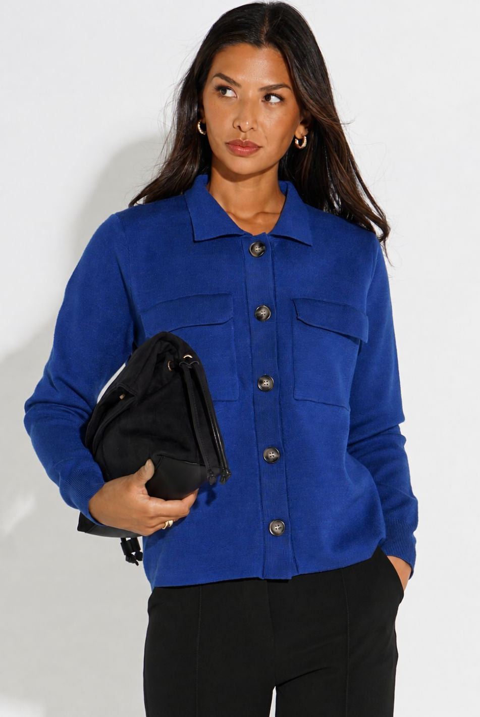 Kate & Pippa Dani Cardigan In Blue-Kate & Pippa