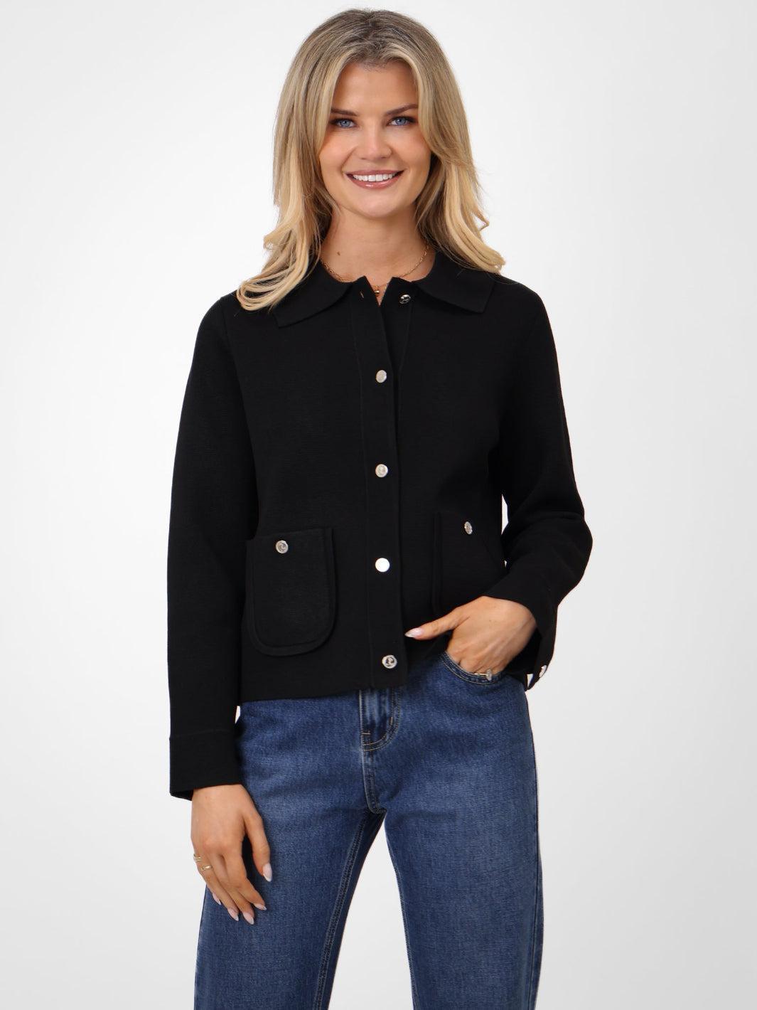Kate & Pippa Emily Cardigan In Black-Kate & Pippa Autumn/Winter Ladies Clothing
