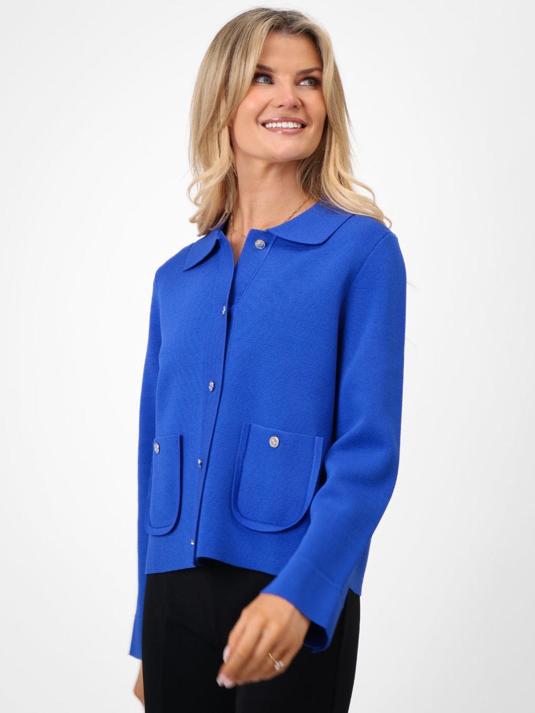 Kate & Pippa Emily Cardigan In Royal Blue-Kate & Pippa Autumn/Winter Ladies Clothing