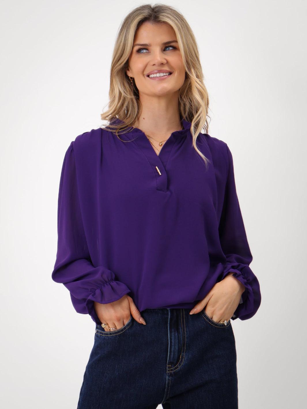 Kate & Pippa Fia Top In Purple-Kate & Pippa Autumn/Winter Ladies Clothing