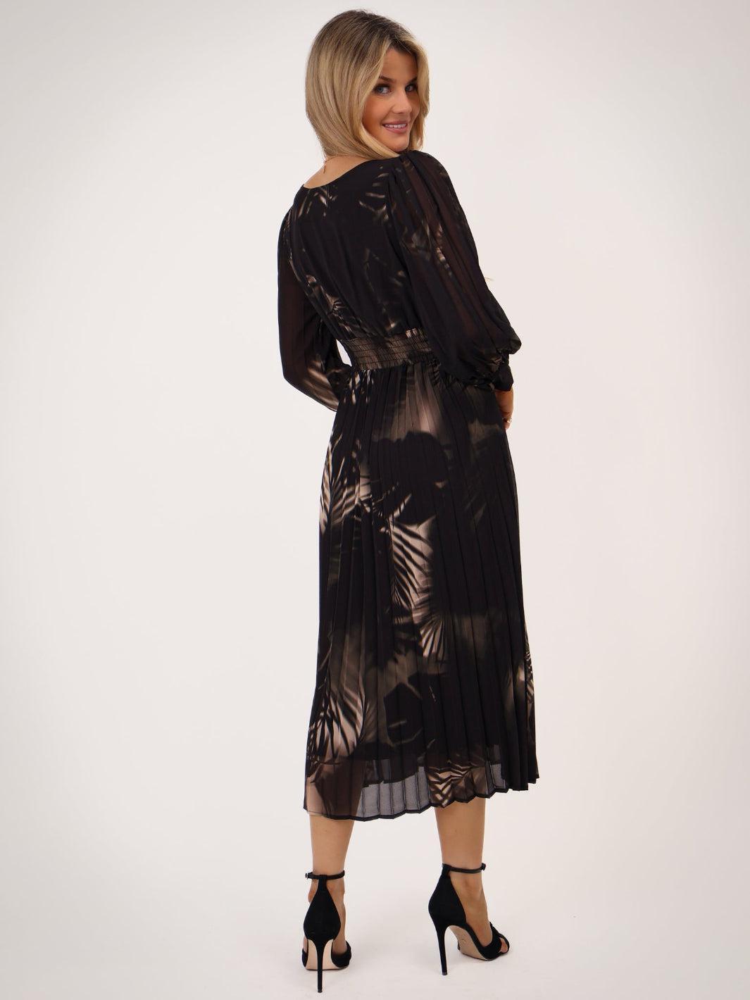 Kate & Pippa Hannah Dress In Black Print-Kate & Pippa Autumn/Winter Ladies Clothing