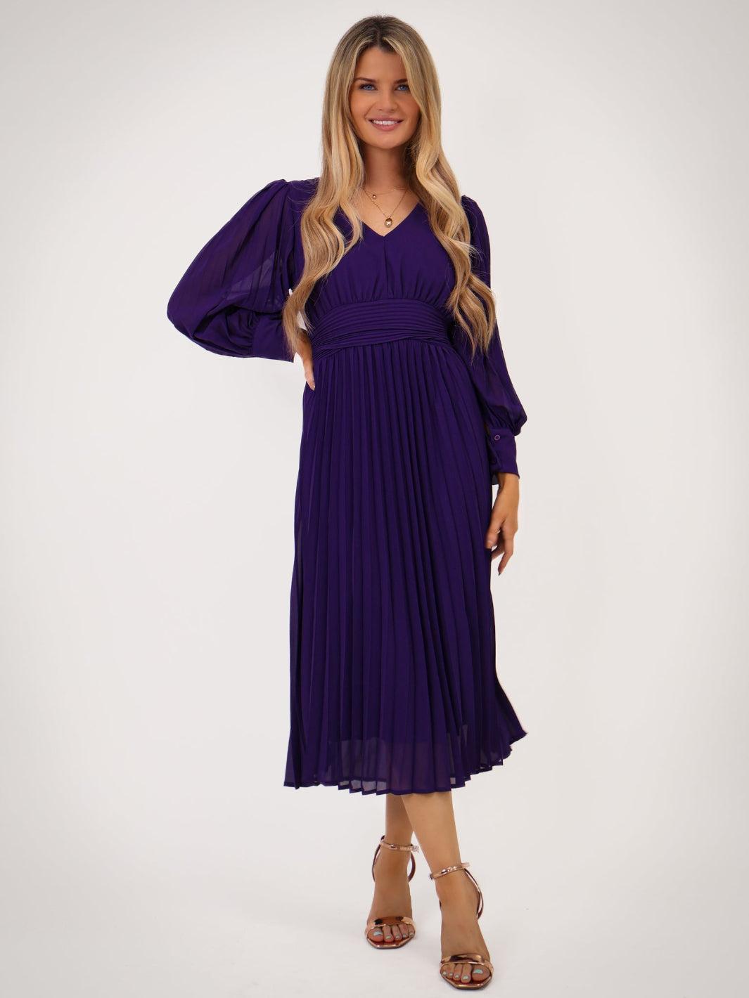 Kate & Pippa Hannah Dress In Purple-Kate & Pippa Autumn/Winter Ladies Clothing