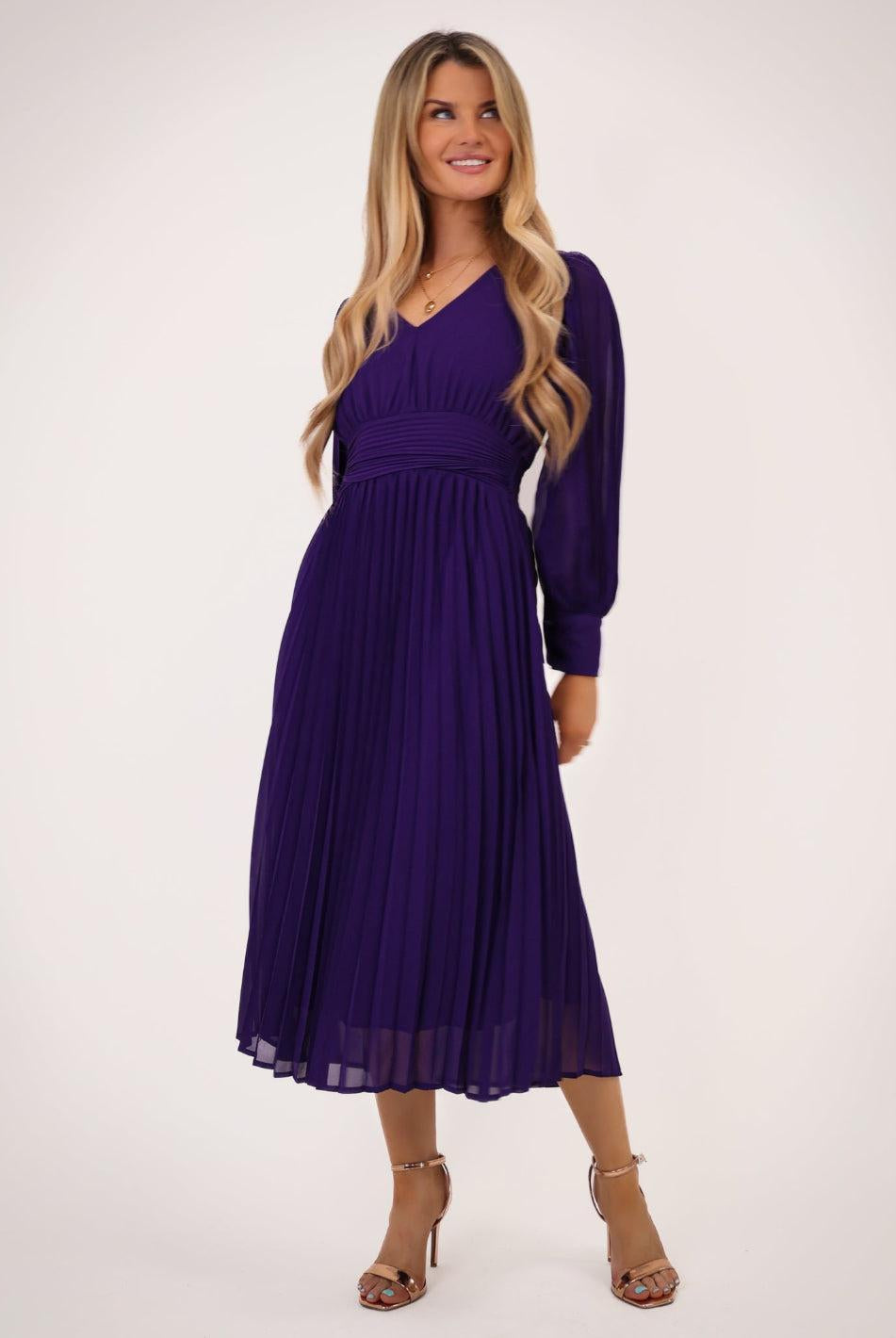 Kate & Pippa Hannah Dress In Purple-Kate & Pippa Autumn/Winter Ladies Clothing