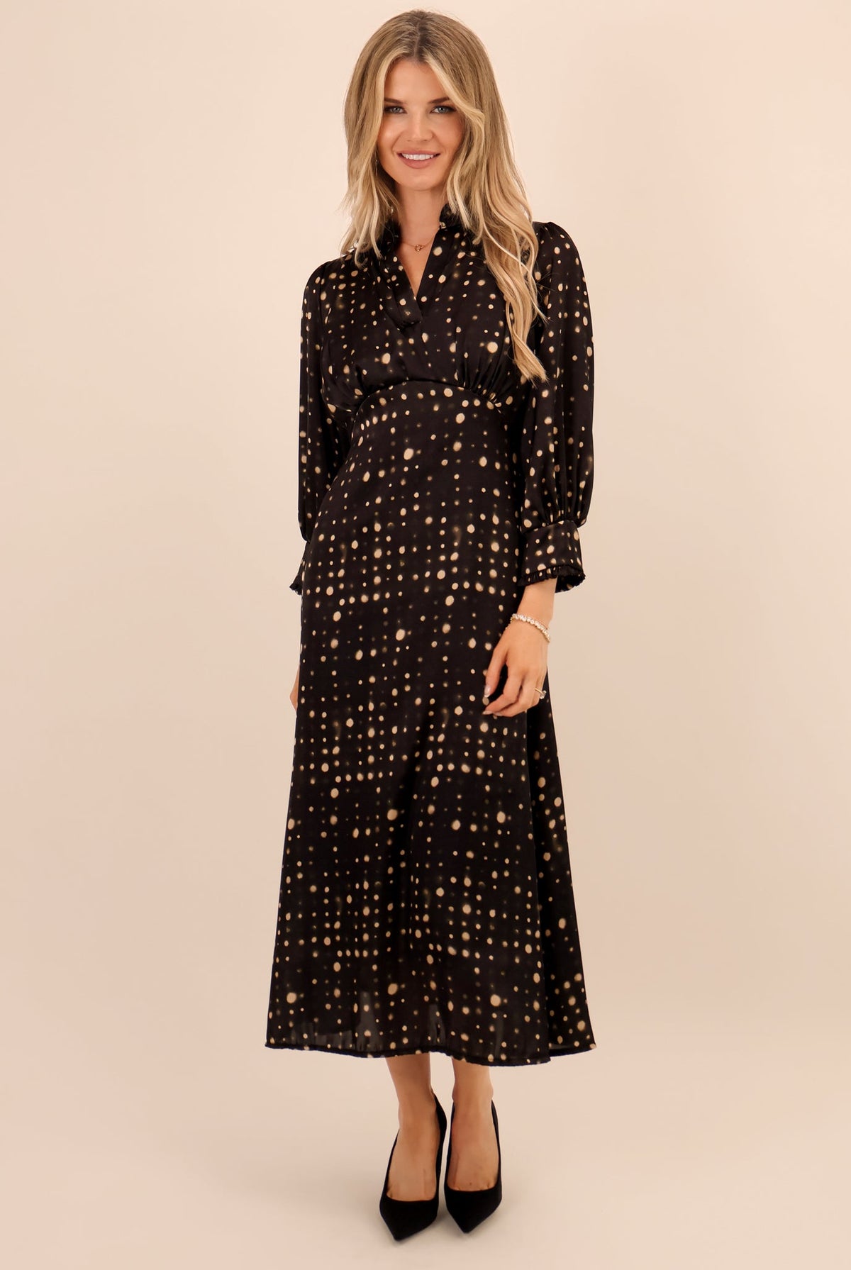 Kate & Pippa Kimber Midi Dress In Black-Kate & Pippa