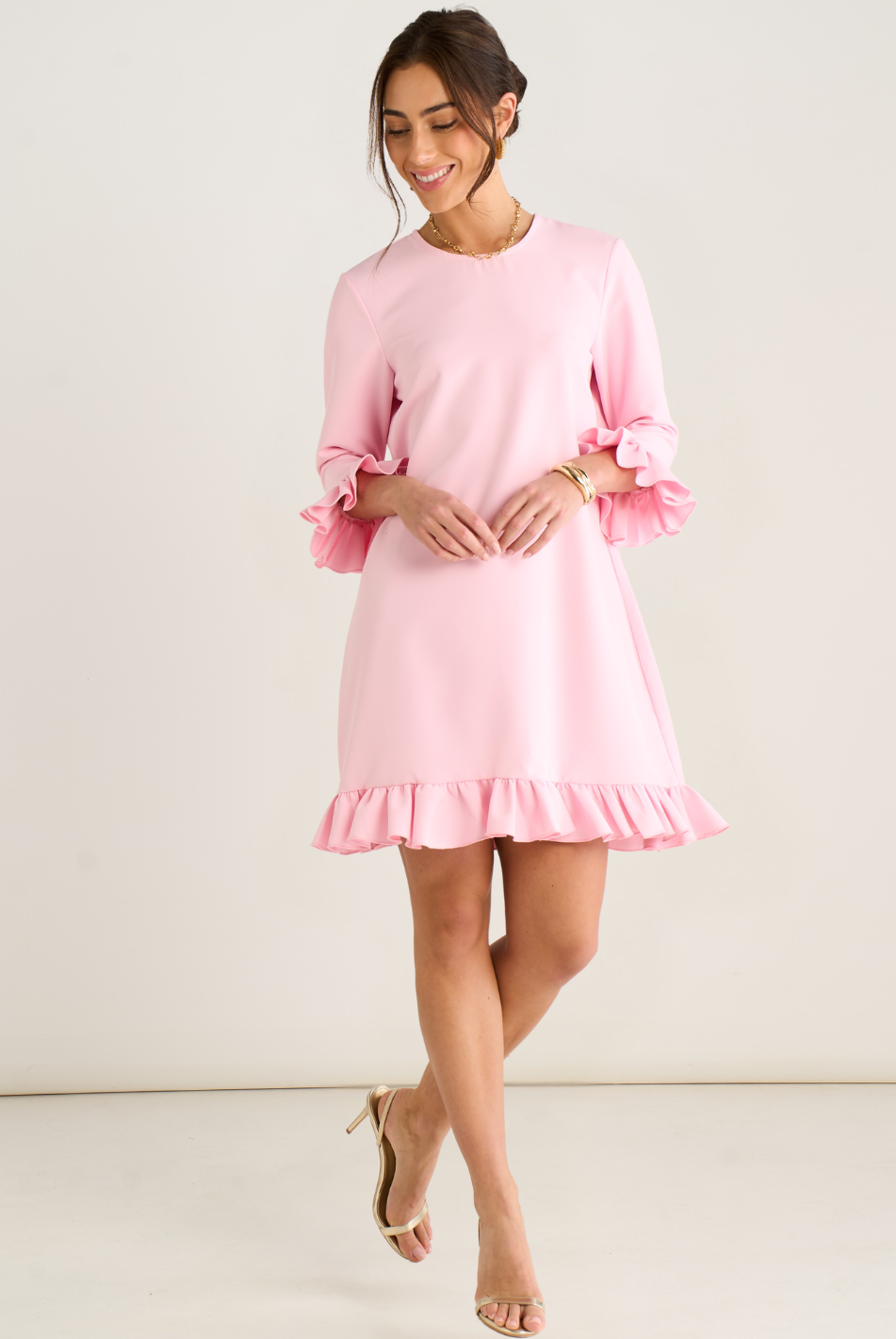 Kate & Pippa Olivia Mini Dress In Pink-Kate & Pippa