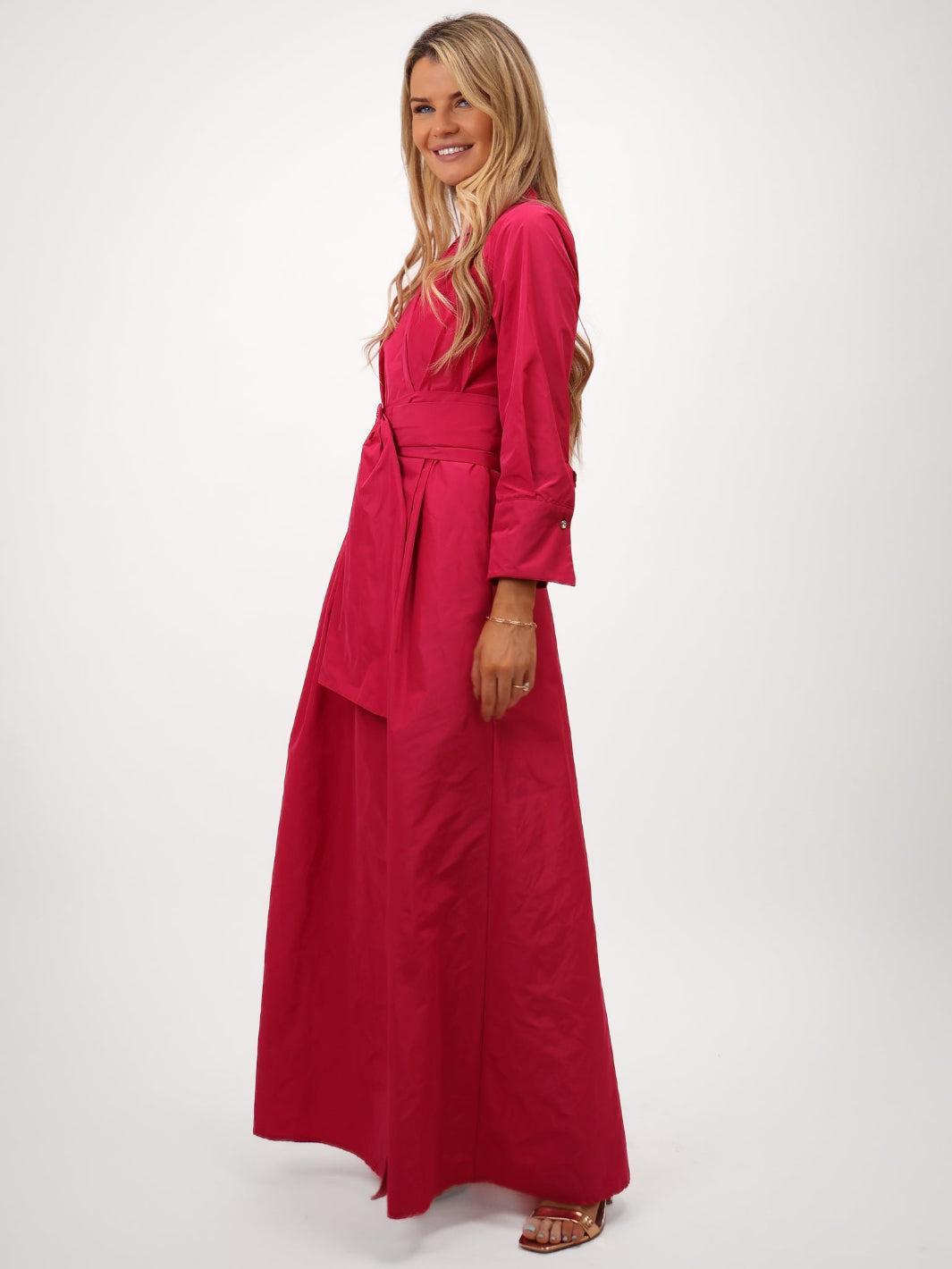 Kate & Pippa Penelope Taffeta Maxi Dress In Pink-Kate & Pippa Autumn/Winter Ladies Clothing