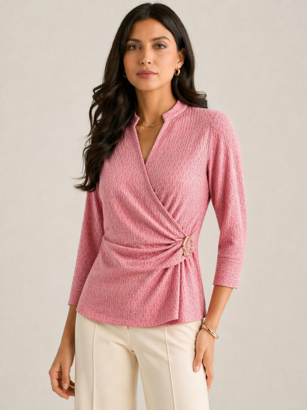 Kate & Pippa Rocco Top In Pink Print-Kate & Pippa
