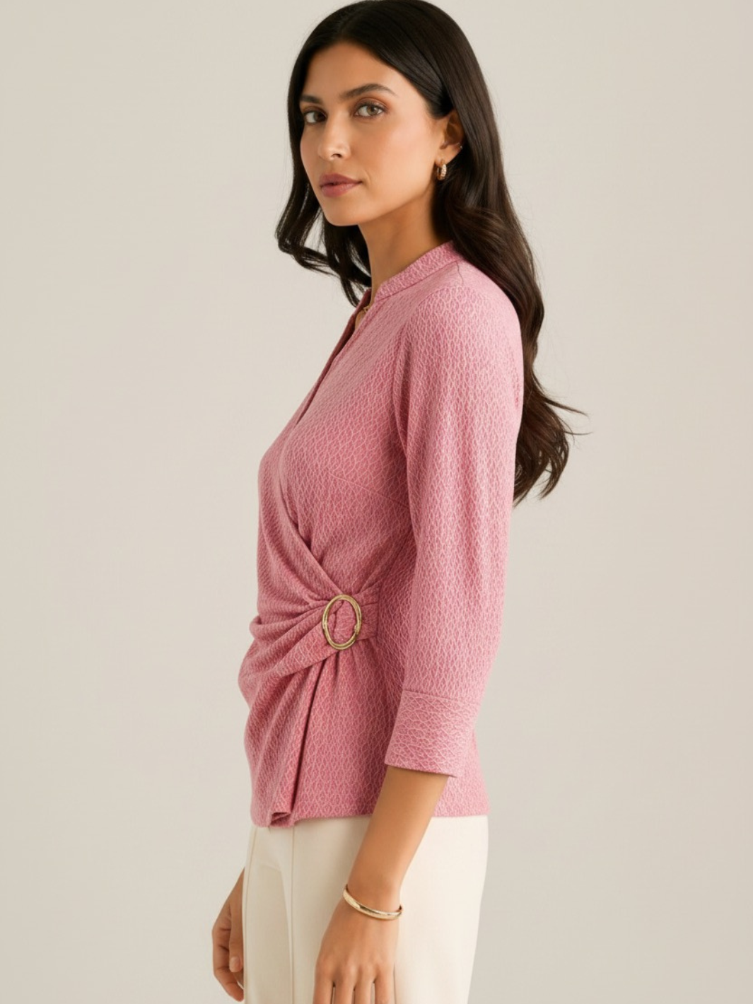 Kate & Pippa Rocco Top In Pink Print-Kate & Pippa