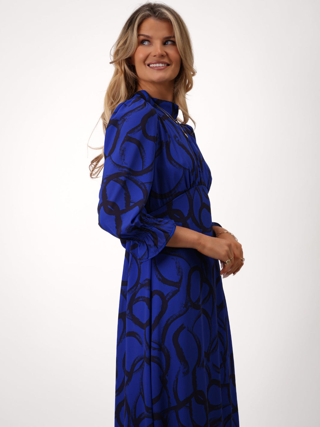 Kate & Pippa Simona Midi Dress In Royal Blue / Navy-Kate & Pippa Autumn/Winter Ladies Clothing