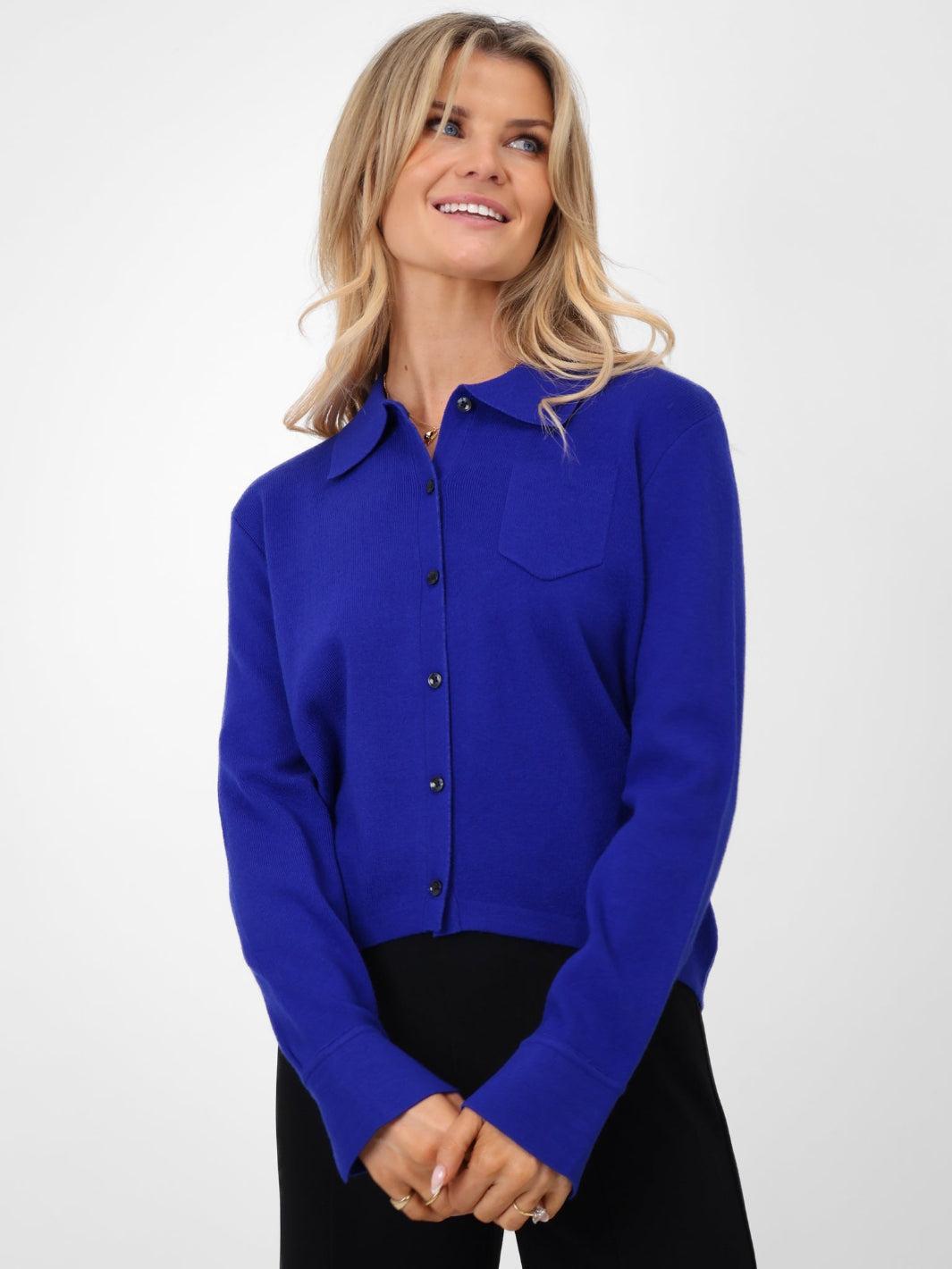 Kate & Pippa Sofi Cardigan In Blue-Kate & Pippa Autumn/Winter Ladies Clothing