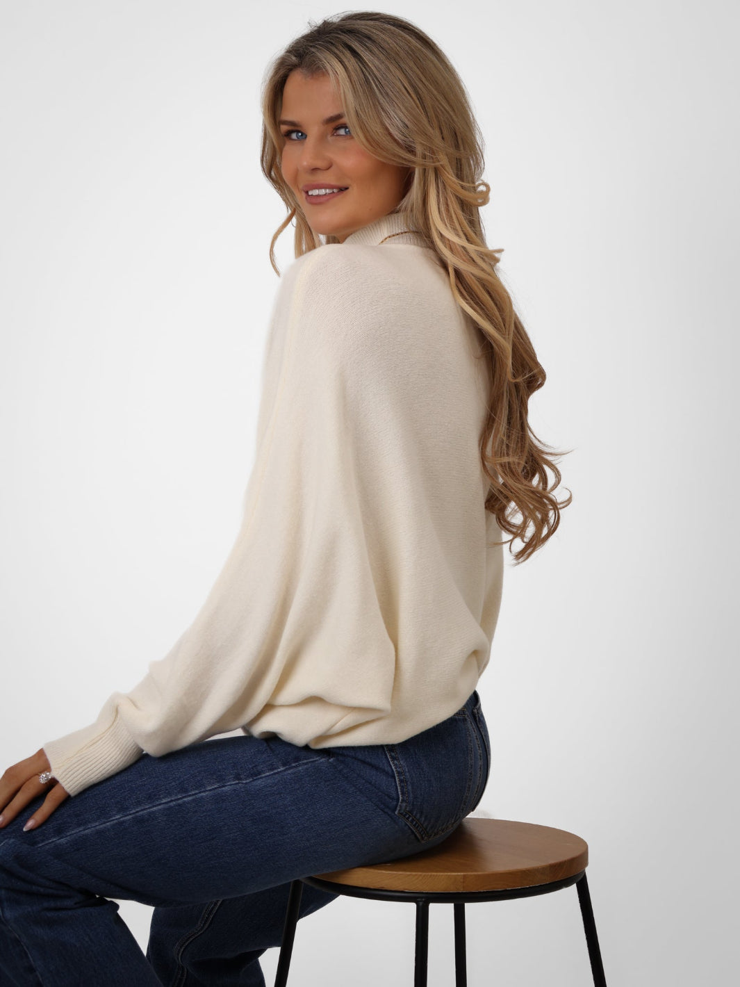 Kate & Pippa Verona Knit Jumper In Cream-Kate & Pippa Autumn/Winter Ladies Clothing