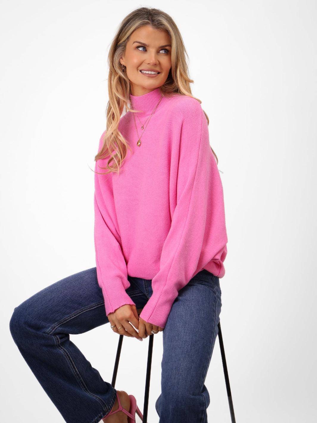 Kate & Pippa Verona Knit Jumper In Pink-Kate & Pippa Autumn/Winter Ladies Clothing
