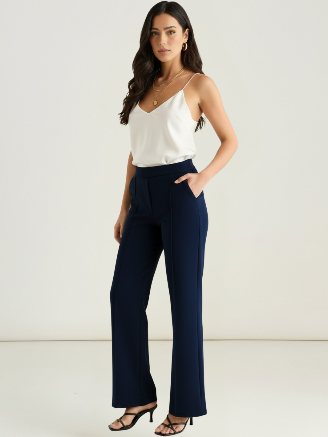Kate & Pippa Yale Trousers In Midnight Navy-Kate & Pippa