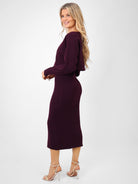 Kate & Pippa Amelia Knit Dress In Mulberry-Kate & Pippa Autumn/Winter Ladies Clothing