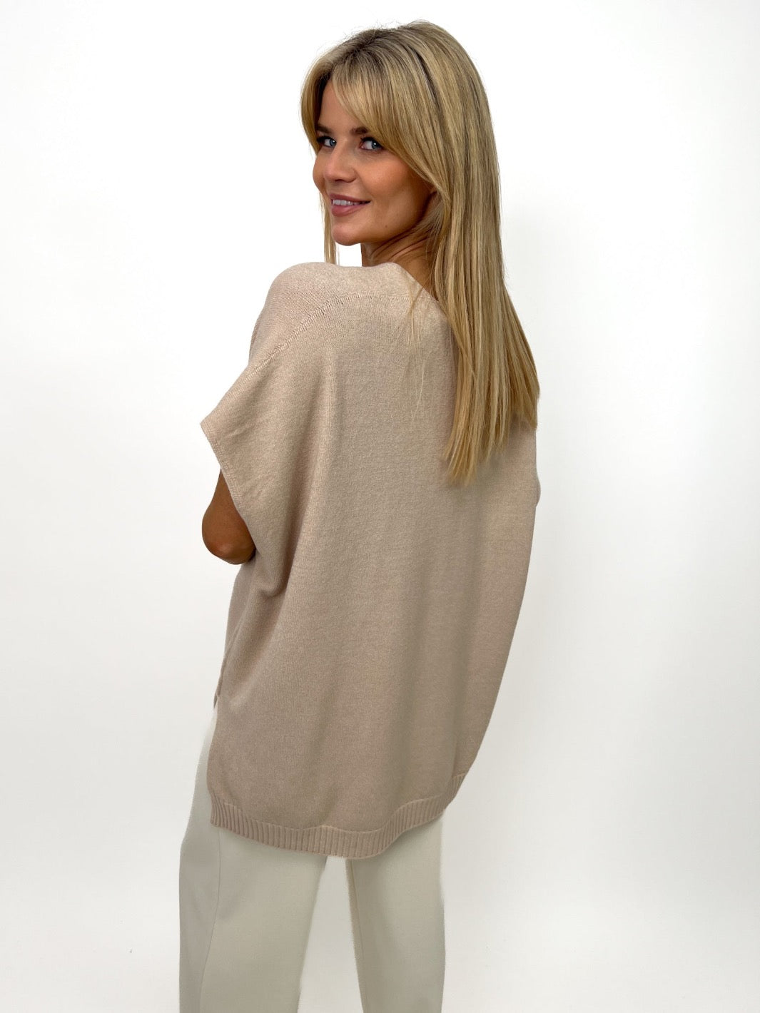 Kate & Pippa Anna Knit Jumper In Beige-Kate & Pippa