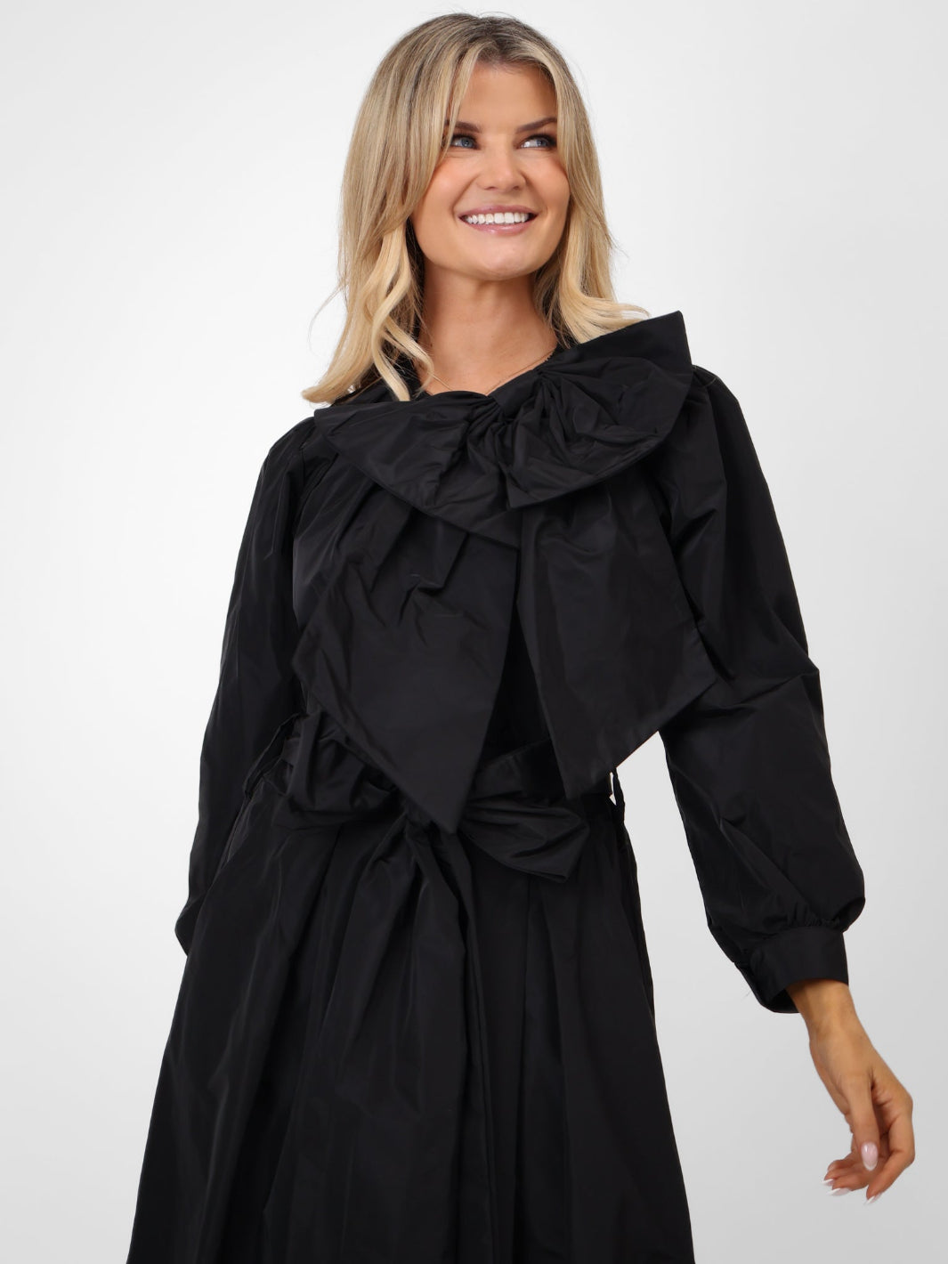 Kate & Pippa Aria Taffeta Top In Black-Kate & Pippa Autumn/Winter Ladies Clothing