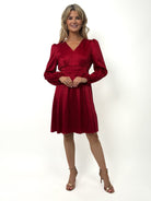 Kate & Pippa Audrey Mini Dress In Red Print-Kate & Pippa