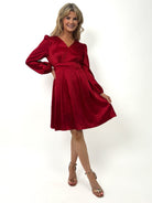 Kate & Pippa Audrey Mini Dress In Red Print-Kate & Pippa