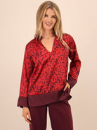 Kate & Pippa Barca Top In Red-Nicola Ross