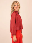 Kate & Pippa Bella Band Top In Red-Kate & Pippa