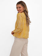 Kate & Pippa Bella Band Top In Yellow Animal-Kate & Pippa