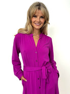 Kate & Pippa Capri Dress In Magenta-Kate & Pippa