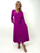 Kate & Pippa Capri Dress In Magenta-Kate & Pippa