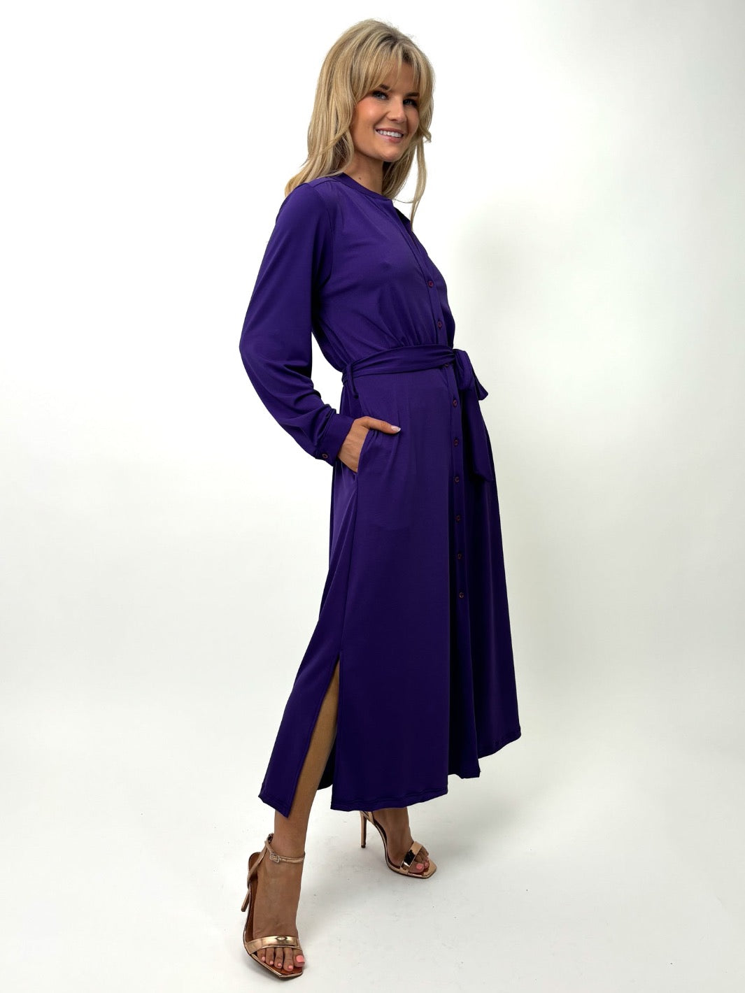 Kate & Pippa Capri Dress In Purple-Kate & Pippa