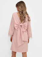 Kate & Pippa Dakota Mini Shift Dress In Pale Pink-Kate & Pippa