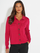 Kate & Pippa Dani Cardigan In Raspberry-Kate & Pippa