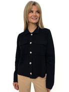 Kate & Pippa Dani Knit Cardigan In Black-Kate & Pippa