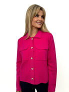 Kate & Pippa Dani Knit Cardigan In Pink-Kate & Pippa