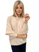 Kate & Pippa Elba Knit Jumper In Beige-Kate & Pippa