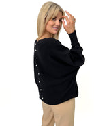 Kate & Pippa Elba Knit Jumper In Black-Kate & Pippa