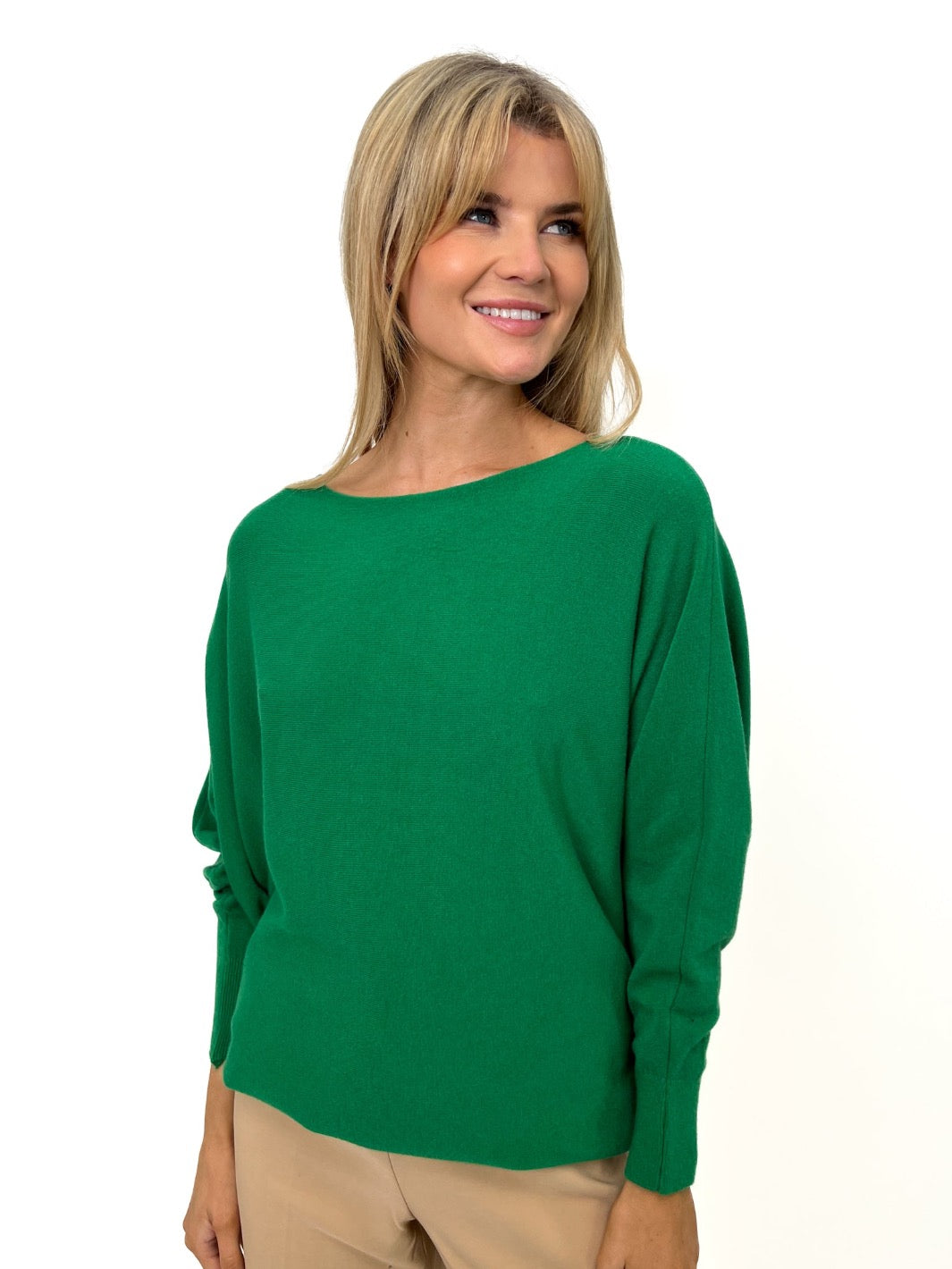 Kate & Pippa Elba Knit Jumper In Forest Green-Kate & Pippa