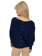 Kate & Pippa Elba Knit Jumper In Navy-Kate & Pippa