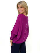 Kate & Pippa Elba Knit Jumper In Plum-Kate & Pippa