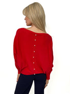 Kate & Pippa Elba Knit Jumper In Red-Kate & Pippa