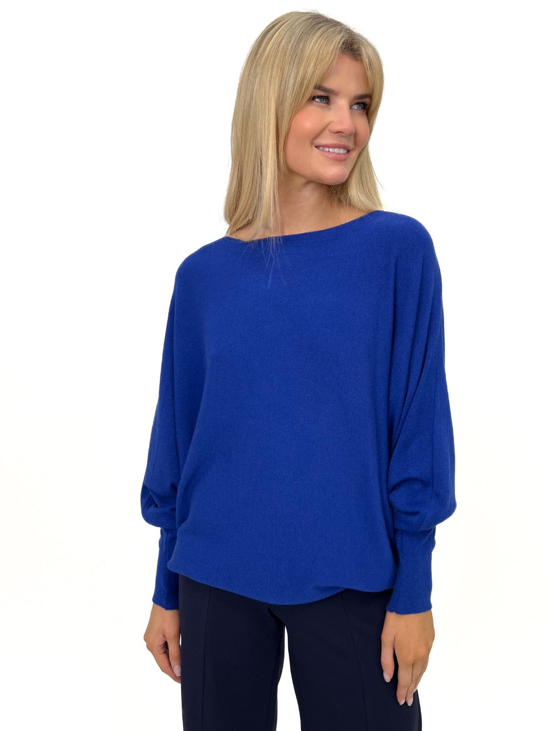 Kate & Pippa Elba Knit Jumper In Royal Blue-Kate & Pippa