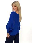 Kate & Pippa Elba Knit Jumper In Royal Blue-Kate & Pippa