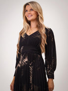 Kate & Pippa Hannah Dress In Black Print-Kate & Pippa Autumn/Winter Ladies Clothing