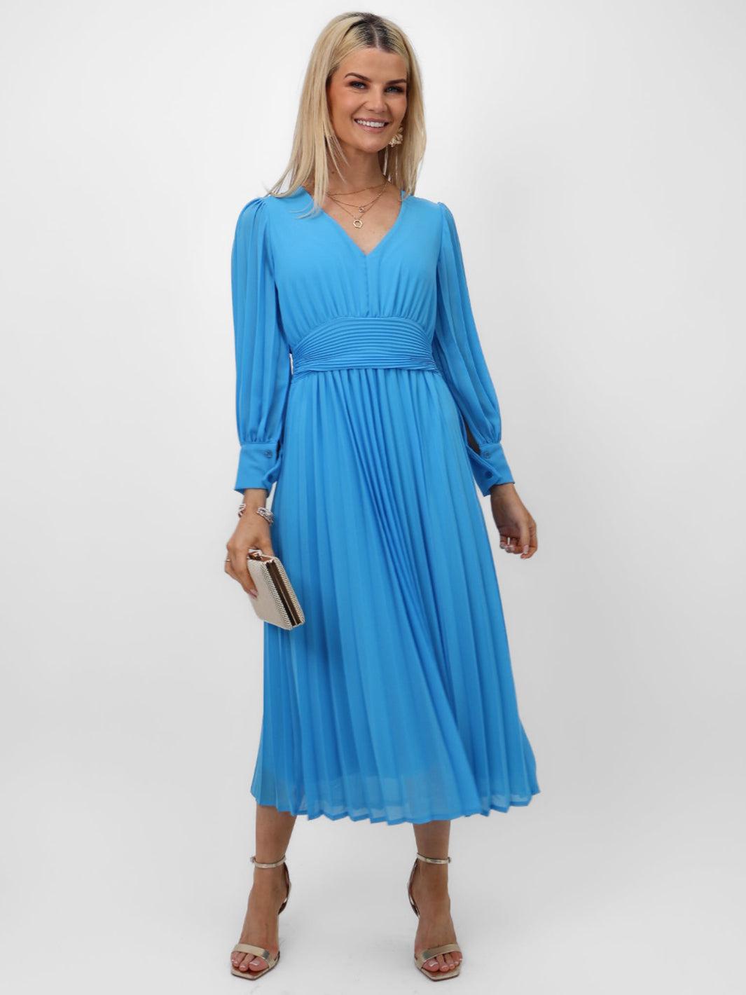 Kate & Pippa Hannah Dress In Light Blue-Kate & Pippa