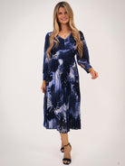 Kate & Pippa Hannah Dress In Navy Print-Kate & Pippa Autumn/Winter Ladies Clothing