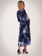 Kate & Pippa Hannah Dress In Navy Print-Kate & Pippa Autumn/Winter Ladies Clothing