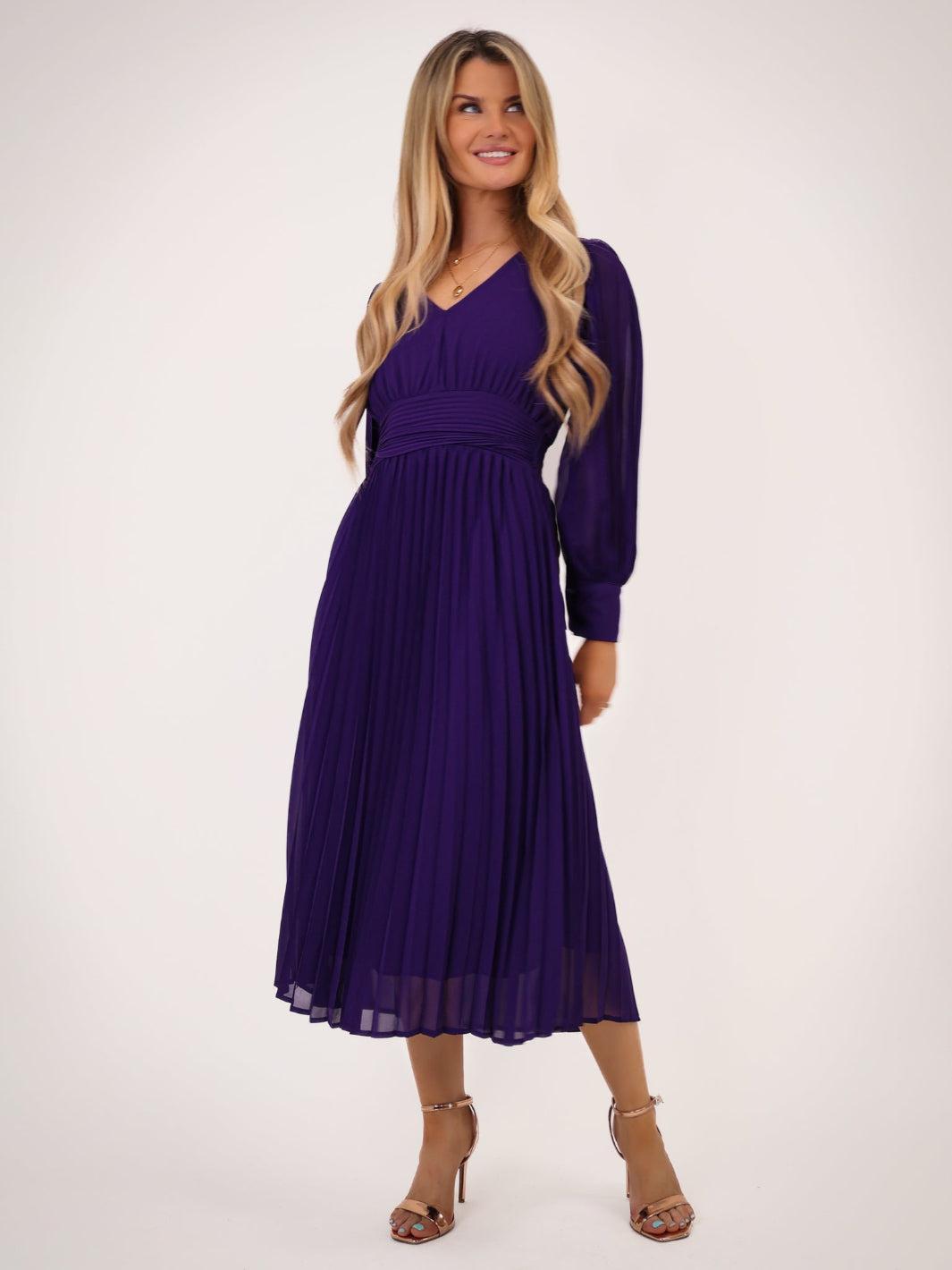 Kate & Pippa Hannah Dress In Purple-Kate & Pippa Autumn/Winter Ladies Clothing